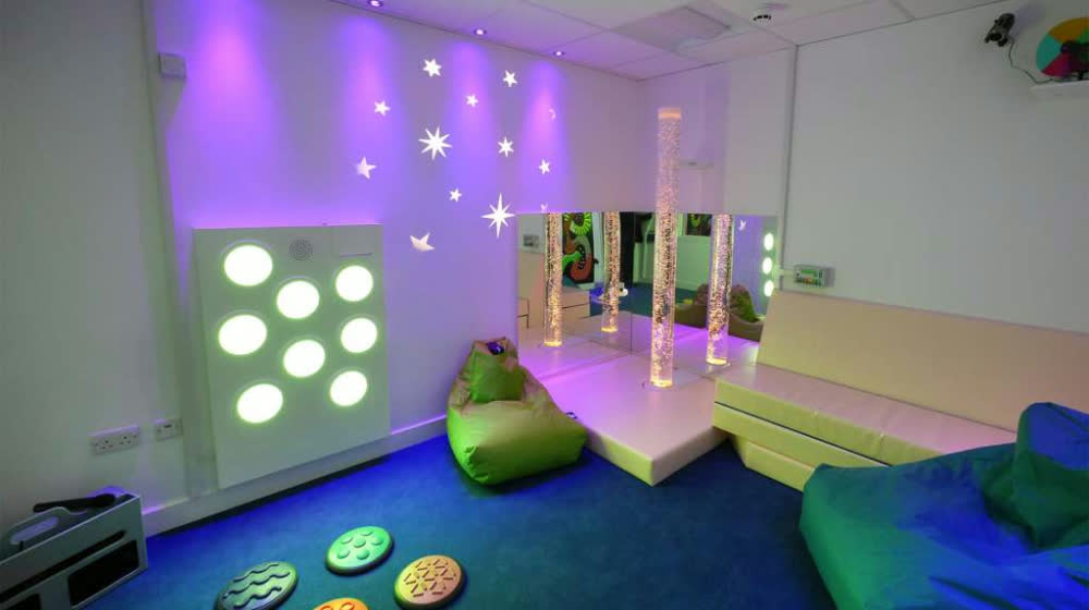 Calm breakout and learning space designed for SEND students